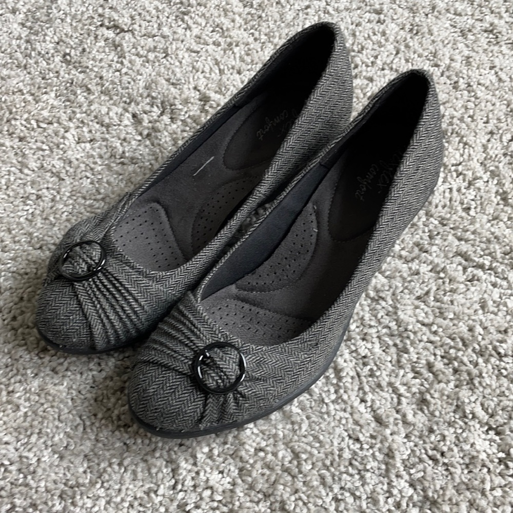 Gray Wedge Dress Shoes